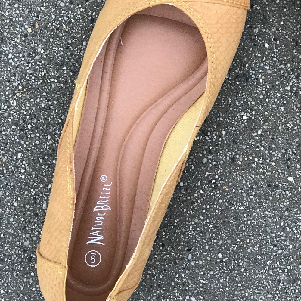 Nature Breeze Mustard Round Toe Ballerina FLAT - Picture 5 of 7